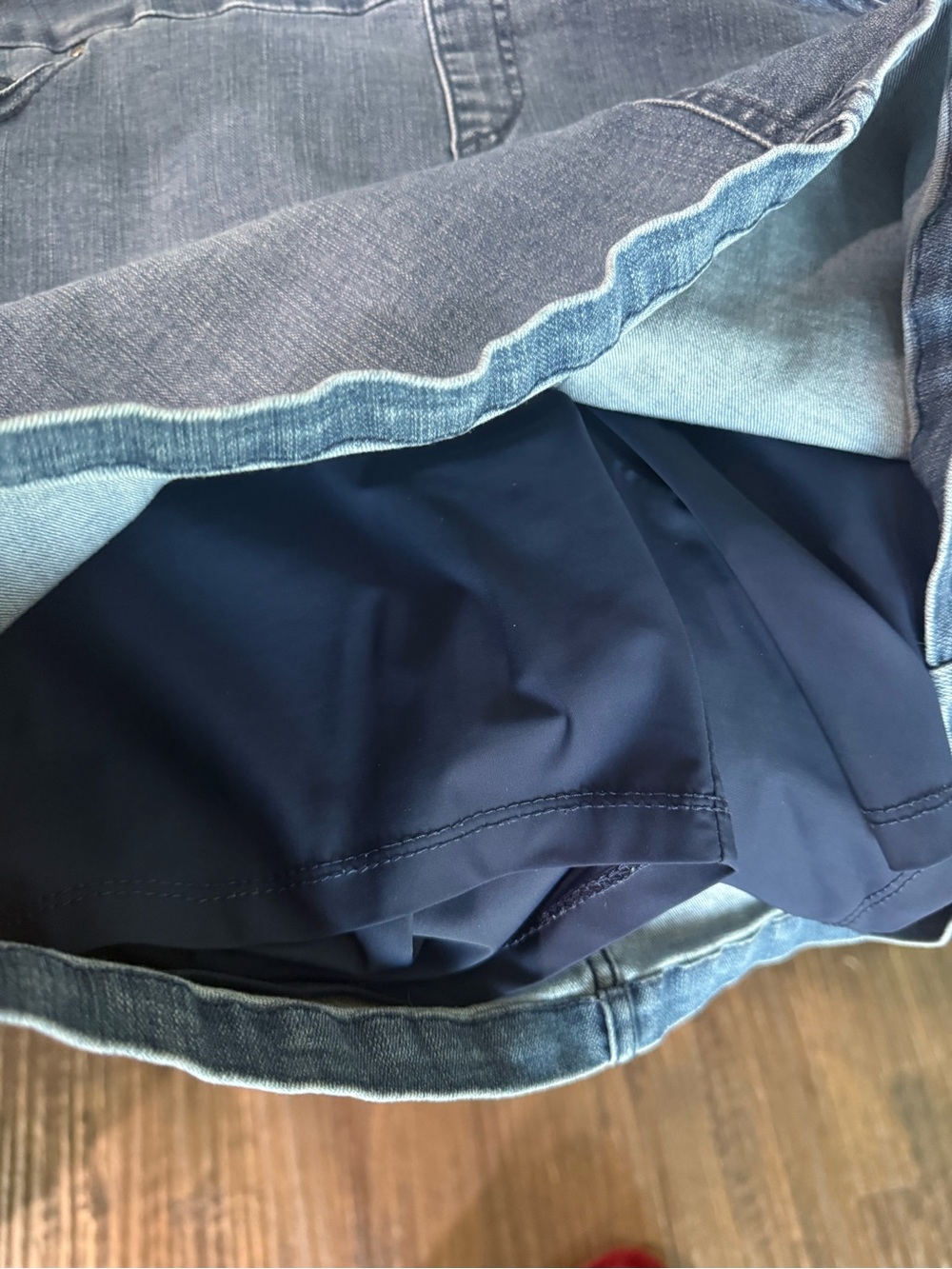 S. C. & Co. Stretch Denim Mini Skirt - Blue L - Picture 13 of 13